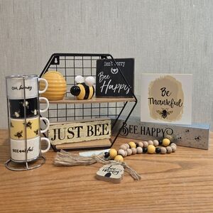 8 pc Honey Bee Tier Tray Set